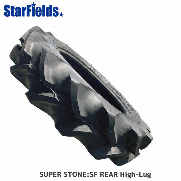 トラクター用後輪タイヤ SUPER STONE SF 11.2-24 4PR TT 1本 スーパーストーン (チューブ別売) メーカー直送【法人のみ購入可・代引不可】 1