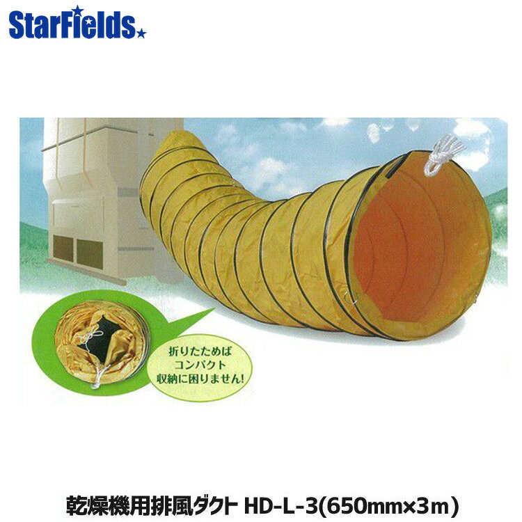 乾燥機用 排風ダクト HD-L-3 (Φ650mm×3m) 【メーカー直送・代引不可】