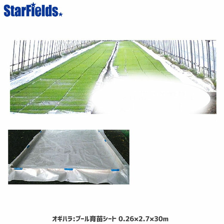 【4/1-4/30確率1/2!最大100%ポイントバック☆要エントリー】【メーカー直送品】 オギハラ:プール育苗シート 0.26×2.7×30m　【代引き不可】