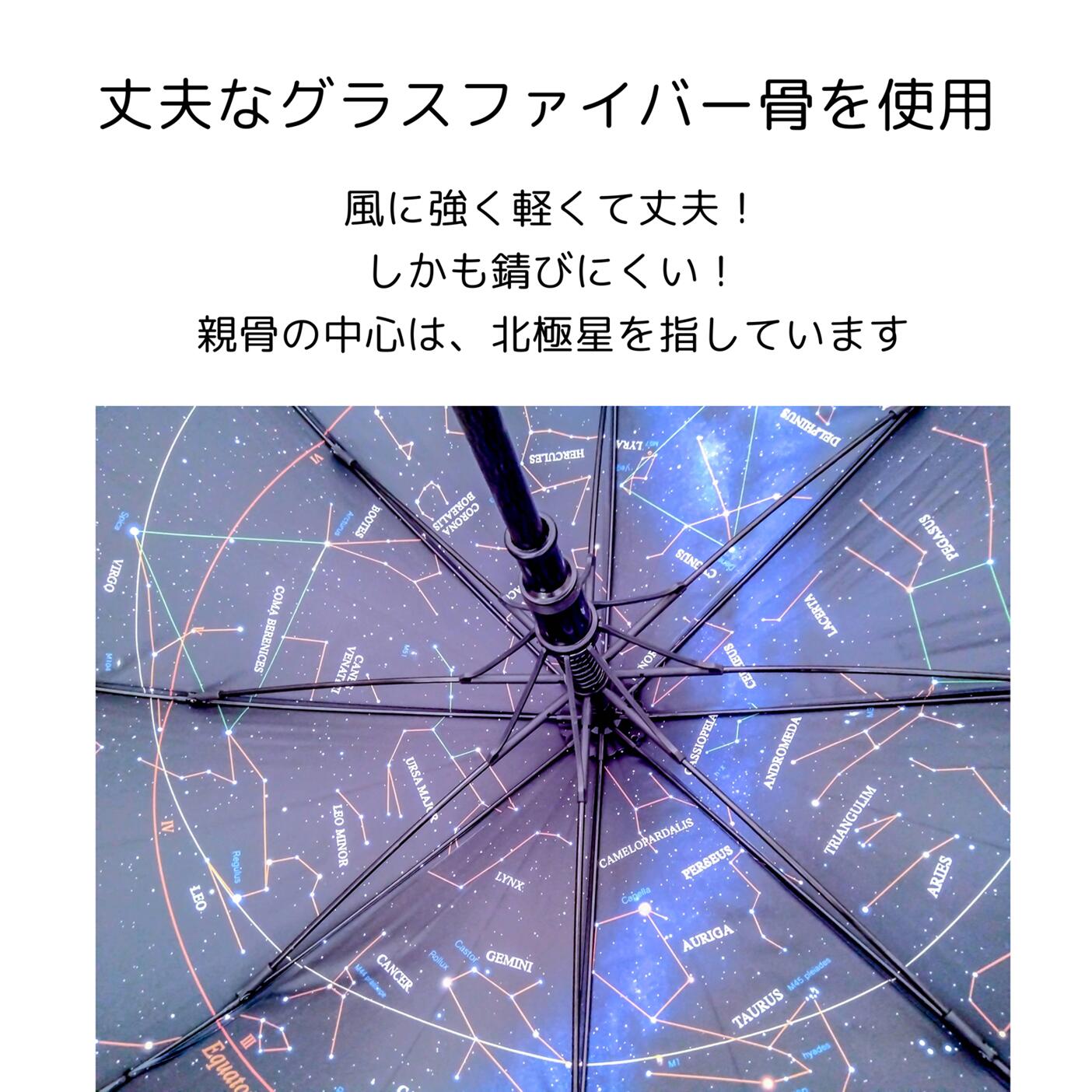 //送料無料//こだわりの星図★全天星座かさ★...の紹介画像2