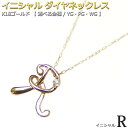 FOREST OF THE JEWELRY ネックレス イニシャル ネックレス ダイヤモンド ネックレス 一粒 0.01ct K18 ゴールド 文字 R ダイヤネックレス 英語 英字 大人女子 かわいい シンプル ペンダント