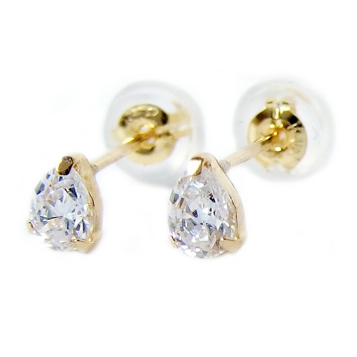 楽天市場】ピアス スーパーキュービックジルコニア K18 イエロー