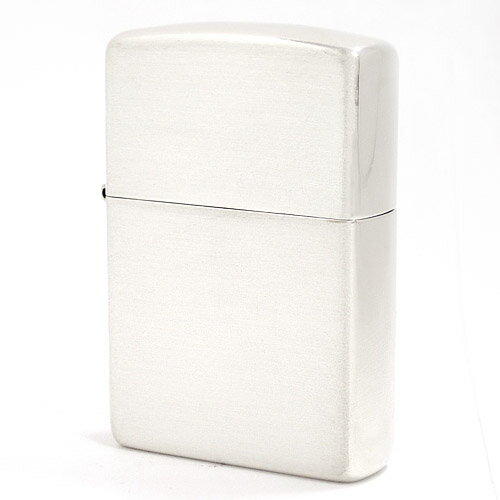 ZIPPO ライター 純銀製 #13 サテン加工 ツヤ無しヘアライン加工 艶消し 純銀 ジッポー スターリングシルバー925 銀無垢 ジッポライター (銀無垢 ...