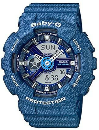 CASIO Baby-G BA-110DC-2A2 逆輸入 カシオ ベビージー レディース デジタル アナログ ウォッチ 時計 デニムカラー