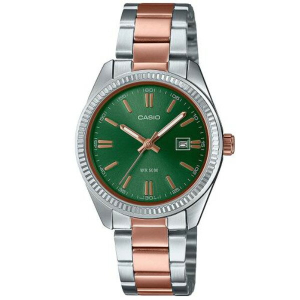 【ベルト調整無料】CASIO LTP-1302PRG-3 カシオ レディース ウォッチ 時計 グリーン