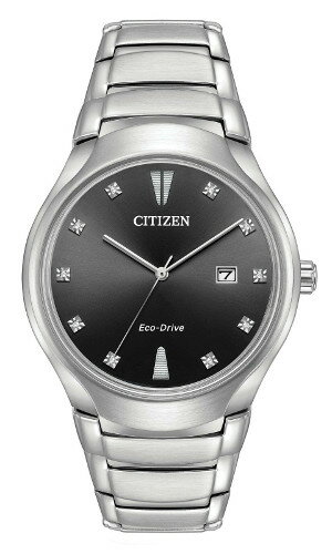 【ベルト調整無料】シチズン 逆輸入 エコドライブ 10p ダイヤモンド ウォッチ 時計 メンズ CITIZEN AW1550-50E【送料無料】【代引手数料無料】