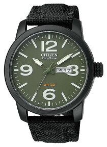 CITIZEN BM8475-00X 逆輸入 日本未発売 シチズン エコドライブ ミリタリー ウォッチ 時計 メンズ キャンバスベルト