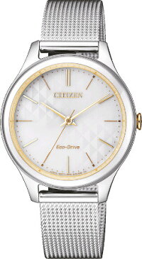 シチズン EM0504-81A 逆輸入 エコドライブ レディース ウォッチ 腕時計 時計 シェル CITIZEN ECO-DRIVE【送料無料】【代引手数料無料】【ベルト調整無料】【smtb-KD】