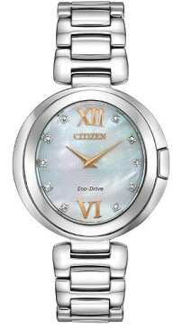 CITIZEN EX1510-59D シチズン カペラ 逆輸入モデル エコドライブ レディース ダイヤモンド ウオッチ 腕時計【ベルト調整無料】