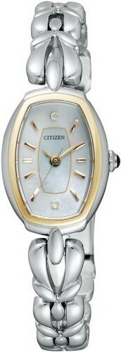 【ベルト調整無料】CITIZEN CLB37-1703 シチズン エコドライブ マザーオブパール レディース ブレス ウォッチ 2P ダイヤモンド【送料無料】【smtb-KD】