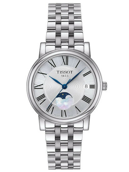 スイスブランド TISSOT T122.223.11.033.00 ティソ ムーンフェイズ レディースウォッチ 腕時計 T1222231103300【ベルト調整無料】