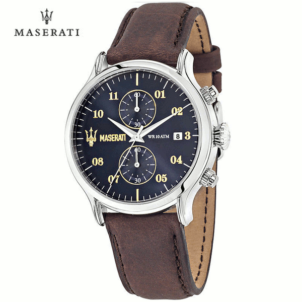 日本未発売 イタリア Maserati マセラティ R8871618001 クロノグラフ メンズ ウォッチ カーブランド レザーベルト【送料無料】【代引き手数料無料】【smtb-KD】
