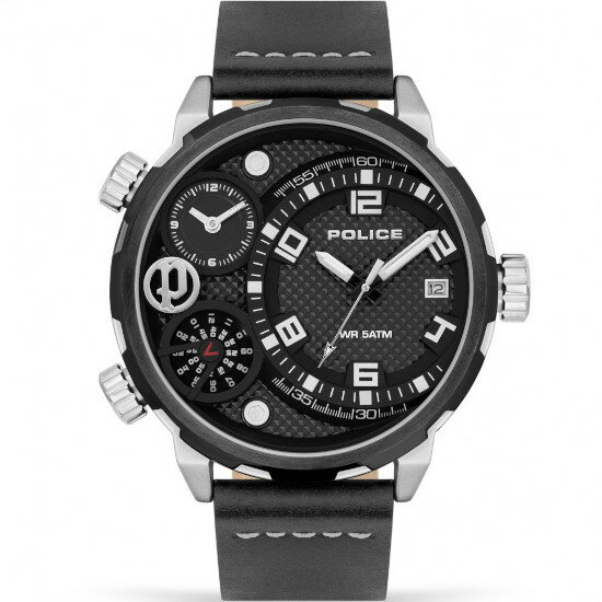 ポリス 腕時計（メンズ） ポリス POLICE 3タイム デュアルタイム メンズ ウォッチ 腕時計 時計 PEWJB2195341