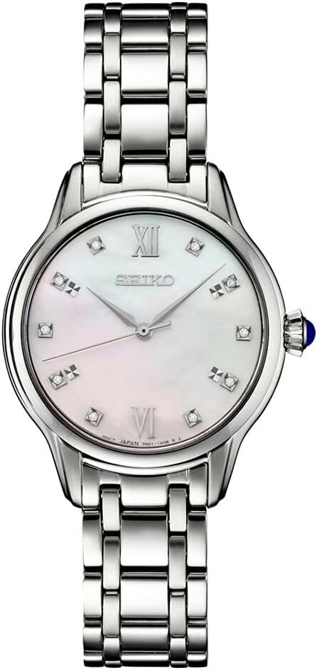 BVLGARI - 【ベルト調整無料】日本未発売 SEIKO SRZ537P1 セイコー レディース 10Pダイヤモンド ウォッチ ブレス 時計 シェル