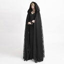 ケープ スチームパンク ダークゴシック ゴシック 黒 フード付きケープ フード付きクローク マント ロングマント コスチューム 衣装 ハロウィン コスプレ 仮装...