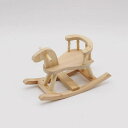 木馬 ミニチュア ドールハウス 家具 1/12 スケール ドール用 ドール家具 BJD ブライス オビツ11 OB11 木製 無塗装 素胚 DIY 手作り ハンドメイド ナチュラル 北欧風 インテリア 小物 撮影小物 ディスプレイ 雑貨 飾り 小道具 子供部屋 おしゃれ 可愛い 組み立て 工作