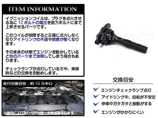 新品◆ YRV M201G M211G イグニッションコイル 1本 90048-52130 ダイハツ