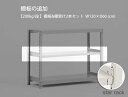 【部品】 軽中量スチール棚(200kg/段)用 追加棚板 (棚受け2本SET) 横幅 120×奥行 60(cm)/ラックと同時購入で送料無料!