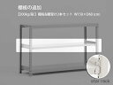 【部品】 軽中量スチール棚(200kg/段)用 追加棚板 (棚受け2本SET) 横幅 150×奥行 60(cm)/ラックと同時購入で送料無料!