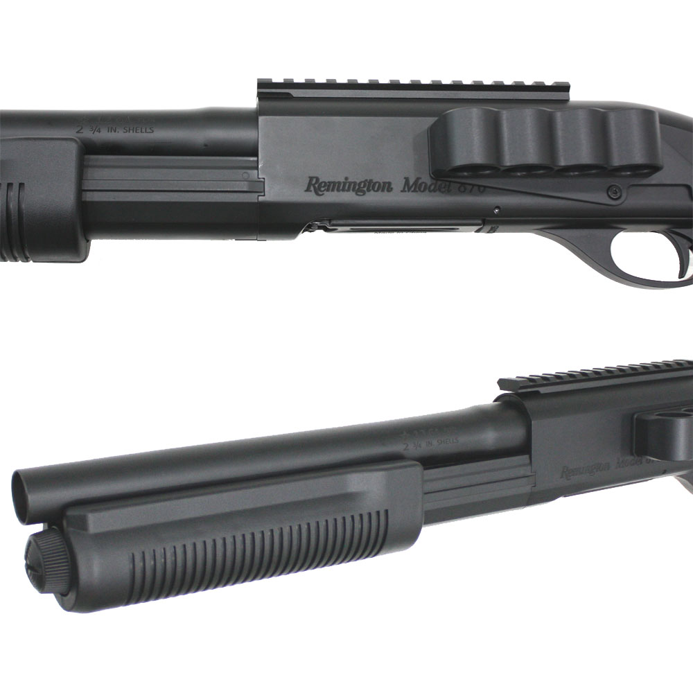 《マラソンフェア》【ポイント20倍！】CM357CMBK M870 ソードオフ タクティカル フルメタル BK