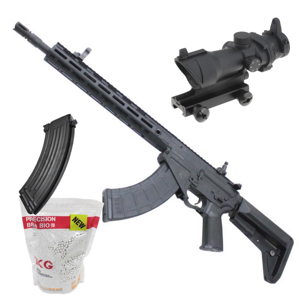 【本体セット】CME650B KAC SR-47 URX4-M 13インチ FRPスポーツライン ETU電動ガン BK（電子トリガーシステム搭載）【スペシャル4点セット】【180日間安心保証つき】
