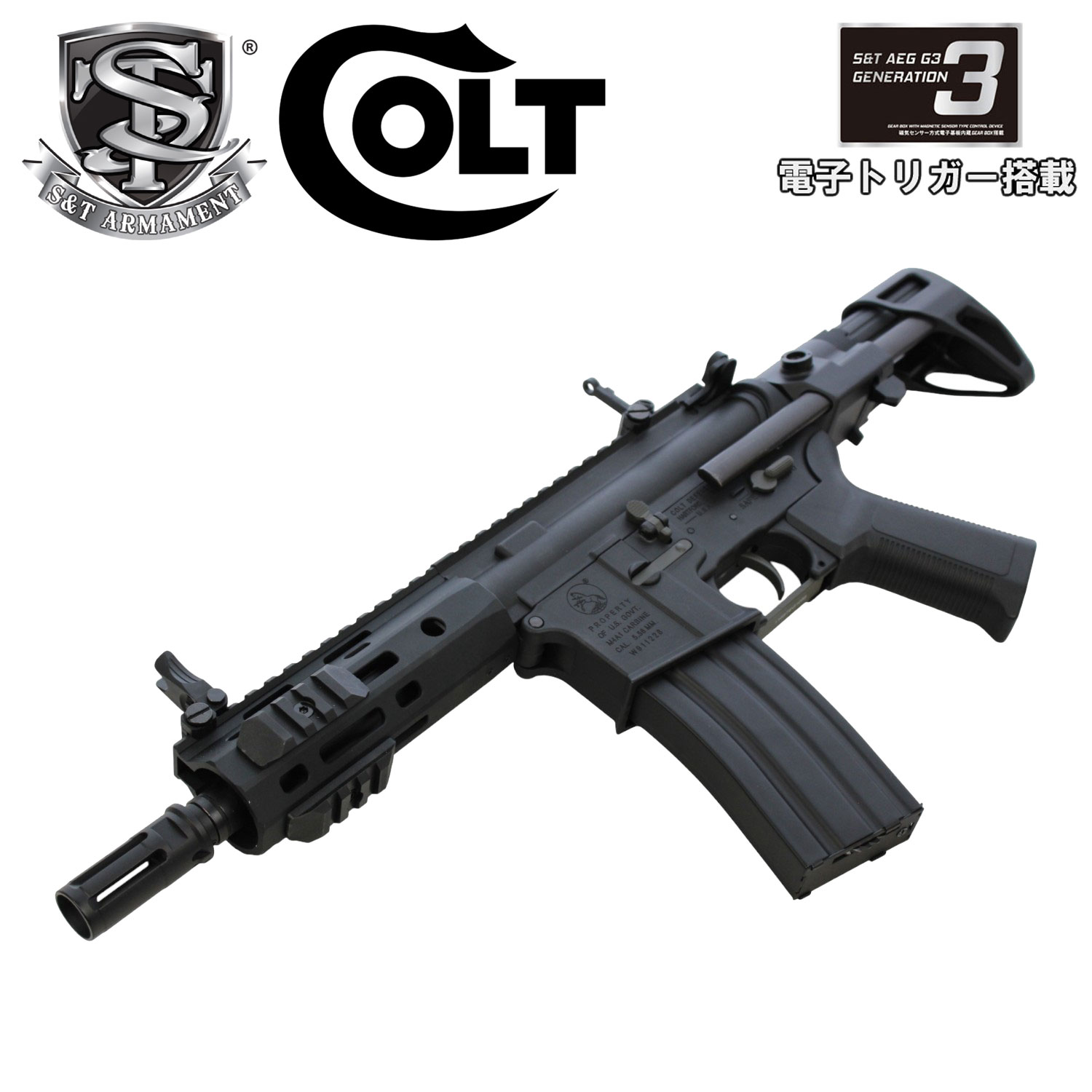 楽天市場】s&t m4 電動ガン（エアガン｜サバイバルゲーム・トイガン