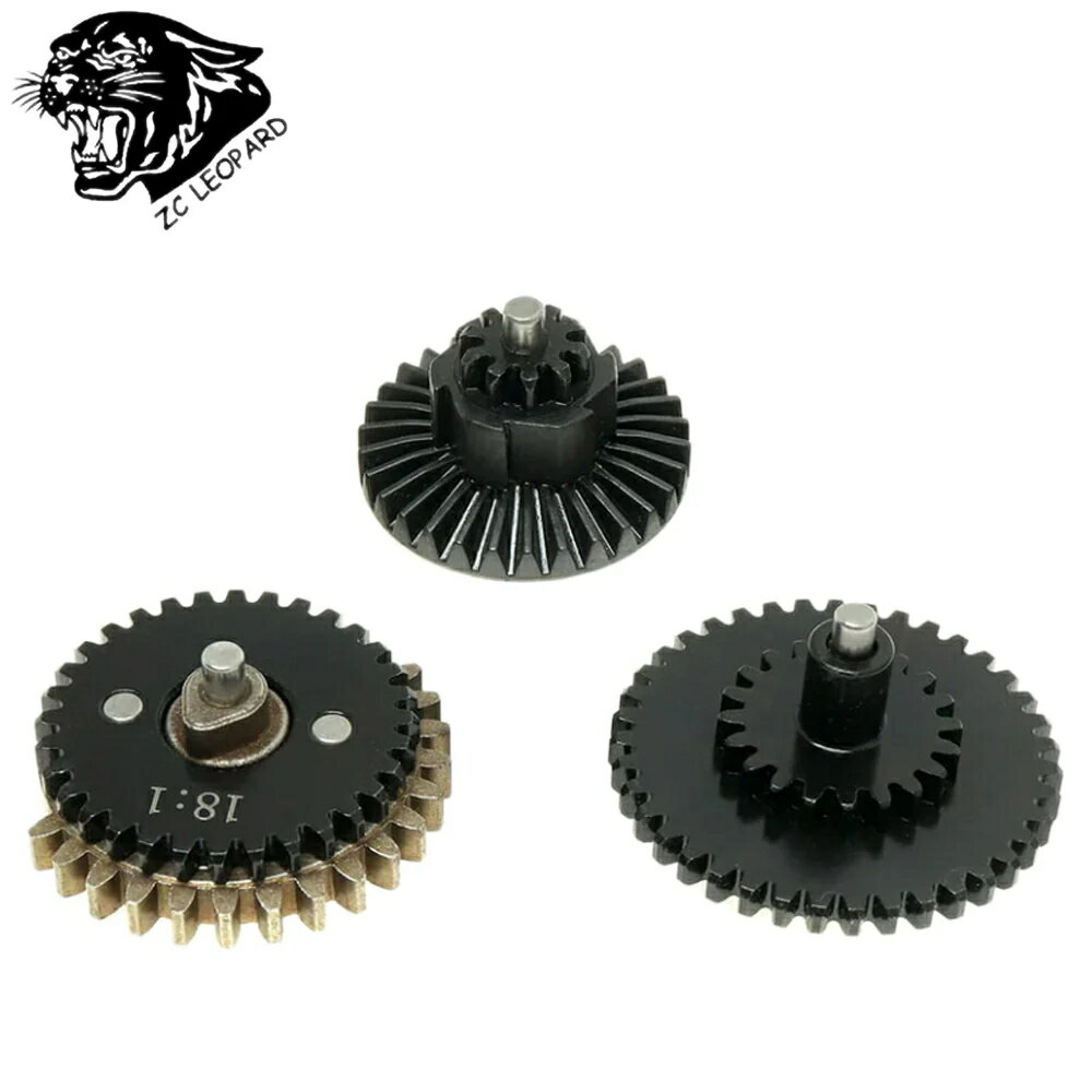 ※こちらの商品は修理用、または強度・耐久性を向上させる為のパーツとなります。 パワーを上げる為のパーツではありません。 素材：スチール 対応：Ver.2＆3メカボックスに対応 付属品：ベベルギア×1、セクターギア×1、スパーギア×1 【商品説明】 適合インナーバレル径：6.01〜05mm・適合ピストン：UFC-GB-054 NEW フルスチールティースピストン、UFC-GB-056 マルチスチールティースピストン(金属7枚歯）、UFC-GB-057 マルチスチールティースピストン(金属3枚歯）