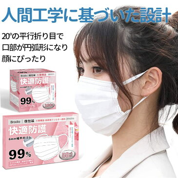 【2〜3日以内に発送】粉盒マスク 個包装 1000枚(100枚入*10箱) 小さめサイズ 女性子供用 平ゴム 使い捨てマスク マスクゴム プリーツ 不織布マスク 飛沫花粉対策 防護マスク 耳痛くならない