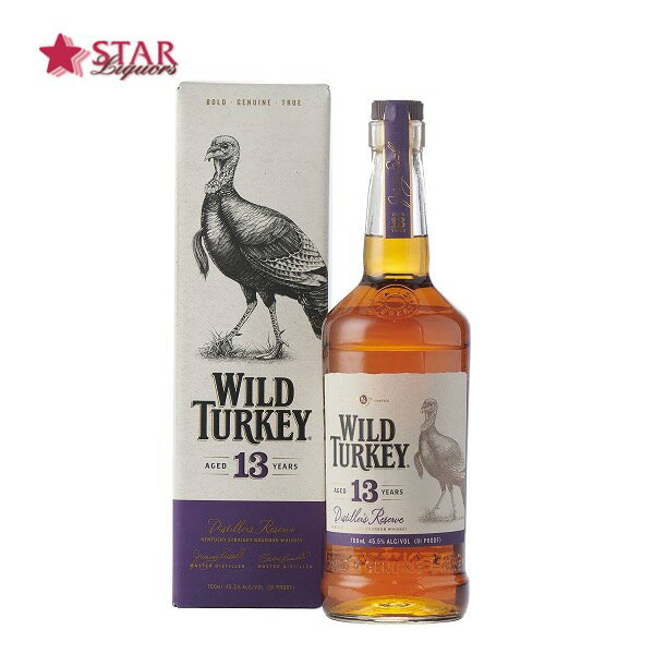 ワイルドターキー 13年 700ml 箱付き バーボン ウイスキー アメリカ合衆国 WILD TURKEY AGED 13 YEARS アメリカ バーボン バーボンウイスキー ウイスキー Bourbon whiskey Whisky 父の日 お中元