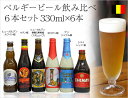 送料無料　ベルギービール　飲み比べ6本ギフトセット化粧箱入り　330ml×6本[輸入ビール][ビール飲み比べ]ビールセット　母の日　父の日