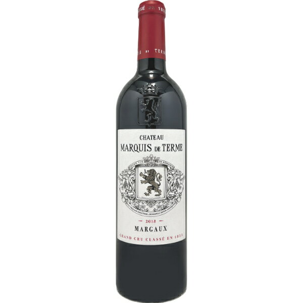 格付けフランスワイン（VDQS） シャトー マルキ ド テルム 2018Chateau Marquis de Terme 750ml ボルドー メドック地区 シャトー マルキ ド テルム AOC マルゴー 第4級 フルボディ 赤ワインフランス ワイン プレゼント ギフト 御祝 御礼 お誕生日 贈り物 プレゼント 父の日 お中元