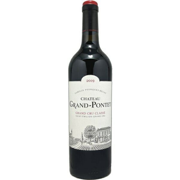 シャトー グラン ポンテ 2019Chateau Grand Pontet 750ml ボルドー サン・テミリオン地区 シャトー グラン ポンテ AOC サン テミリオン グランクリュクラッセ ミディアムボディ 赤ワインフランス ワイン 2019 wine プレゼント ギフト 父の日 お中元