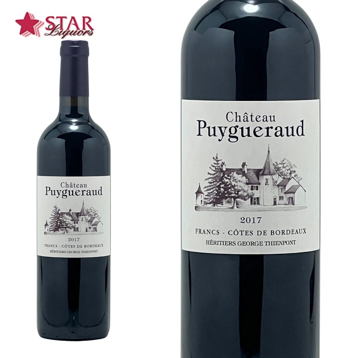 シャトー ピュイゲロー 2017Ch Puygueraud 2017ワイン 赤ワイン 750ml フランス ボルドー フラン コート ド ボルドー フランスワイ...