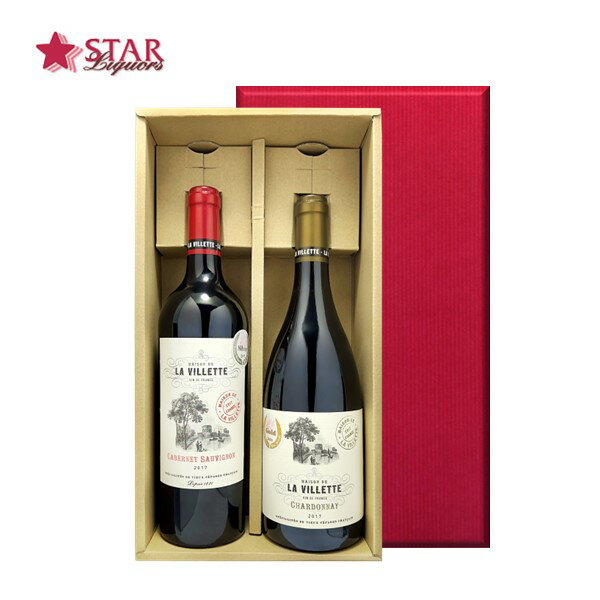 ラ・ヴィレット紅白ワイン2本セット 紅白ワイン2本セット 750ml×2本 WINE 御祝 ご挨拶 通販 プレゼント ギフトワイン 誕生日祝 就職祝 退職祝 ワイン 誕生日 結婚祝 開店記念 御祝 ギフト 御供 内祝い 出産内祝い 沖縄以外送料無料 ワイン ギフト 父の日 お中元