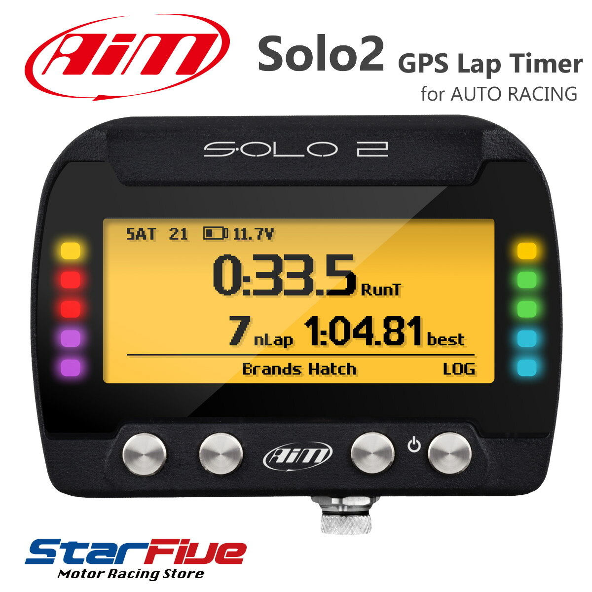楽天Star5 スターファイブAim SOLO2 GPSラップタイマー計測器 データーロガー 4輪/バイク/汎用（エーアイエム ソロ2）