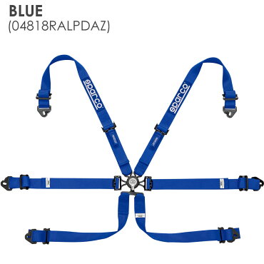 Sparco/スパルコ6点式シートベルト04818RALPDツーリングカー用FIA8853-2016公認