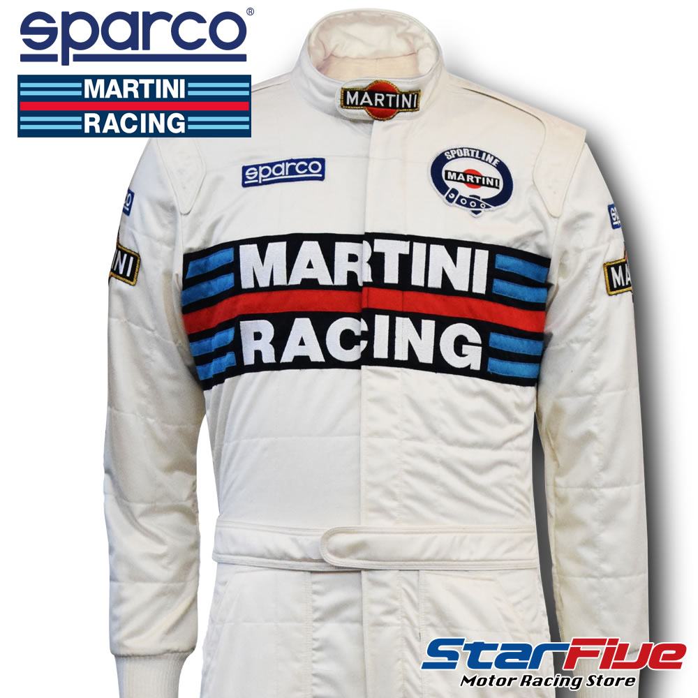 スパルコ レーシングスーツ 4輪用 マルティーニレーシング FIA8856-2018公認 Sparco MARTINI RACING