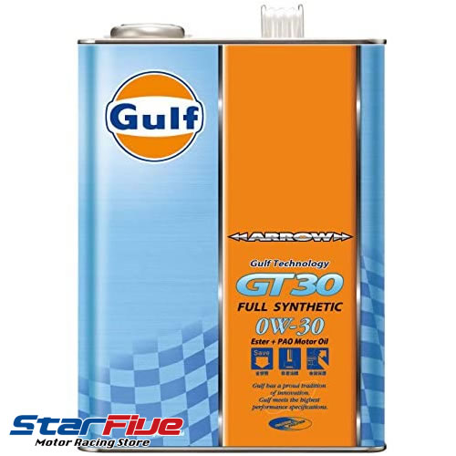 GULF/ガルフ エンジンオイル ARROW GT30(アロー) 0W-30 4L 化学合成油