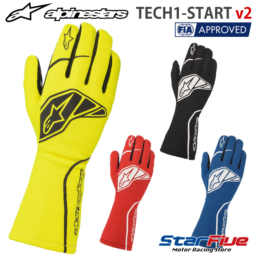 alpinestars/アルパインスターズ レーシンググローブ 4輪用 内縫い TECH1-START v2 FIA2018公認