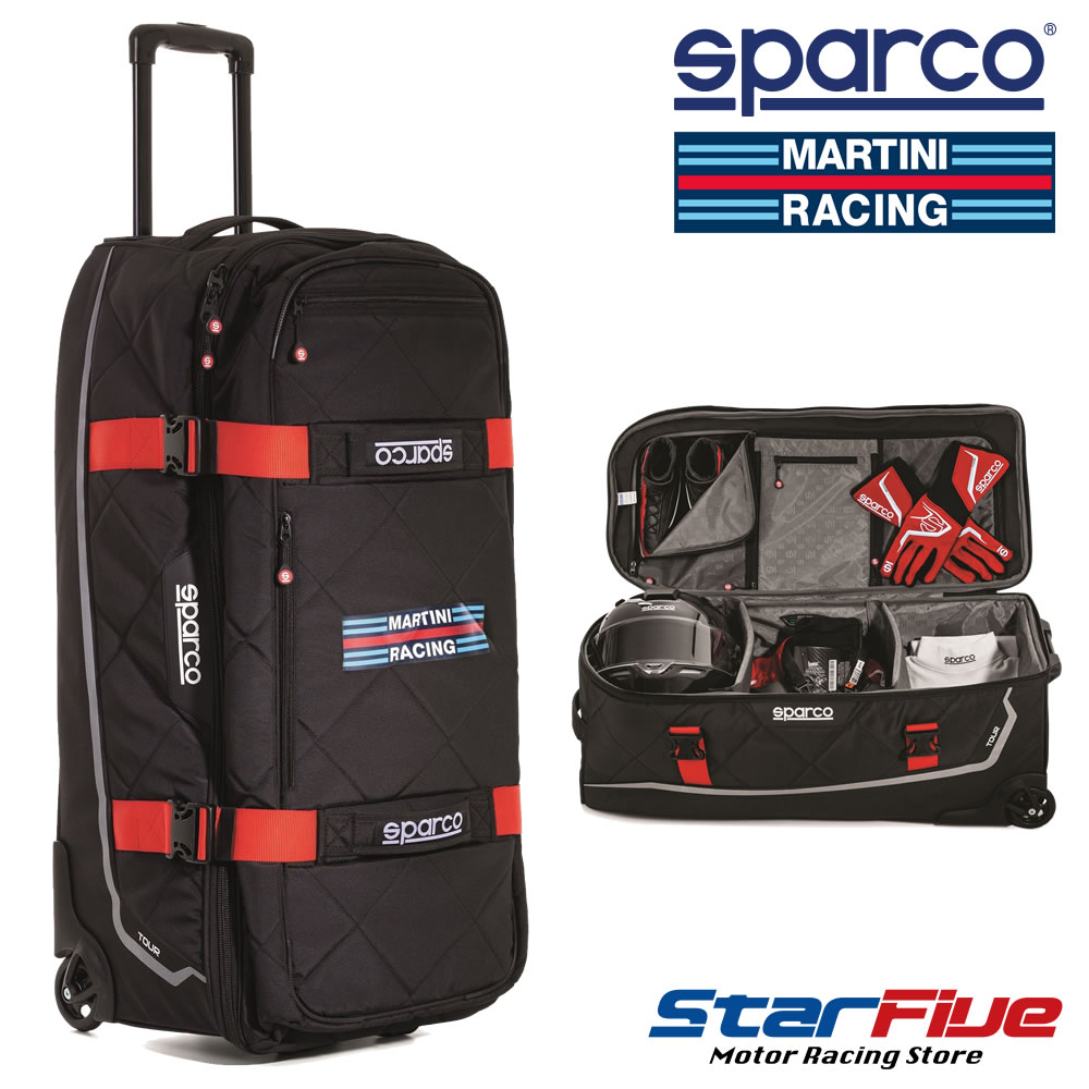 スパルコ×マルティーニレーシング キャリーバッグ TOUR（ツアー）Sparco MARTINI RACING