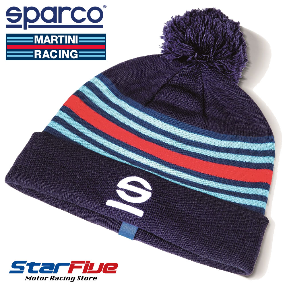 スパルコ×マルティーニレーシング ニットキャップ BEANIE Sparco MARTINI RACING