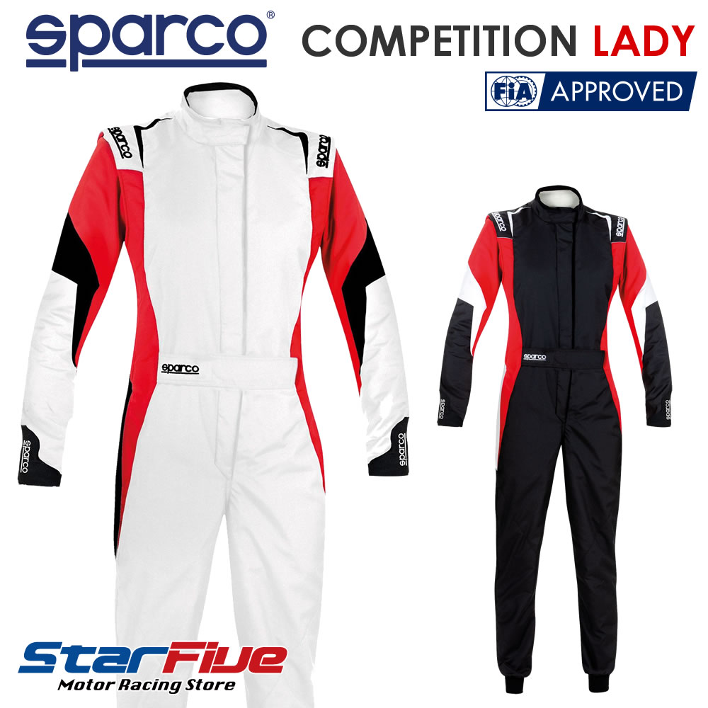 スパルコ レーシングスーツ 4輪用 COMPETITION LADY コンペティションレディー FIA8856-2018公認 Sparco 2024年継続モデル