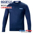 スパルコ ウールクルーネックセーター WOOL CREW NECK 洗える Sparco 2023年モデル