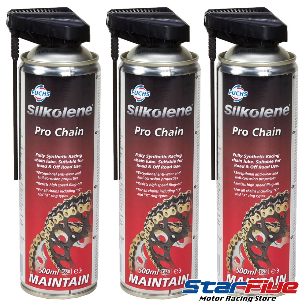 tbNX `F[IC v`F[ 100%w FUCHS Silkolene Pro Chain 500ml bh 3{Zbg