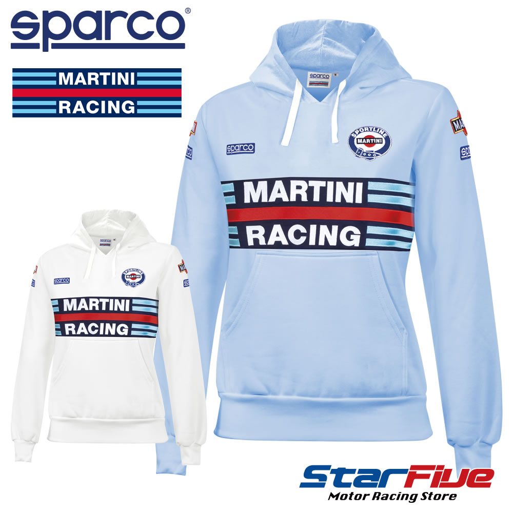 スパルコ マルティーニレーシング フーデッドパーカー レディース HOODIE REPLICA LADY Sparco MARTINI..