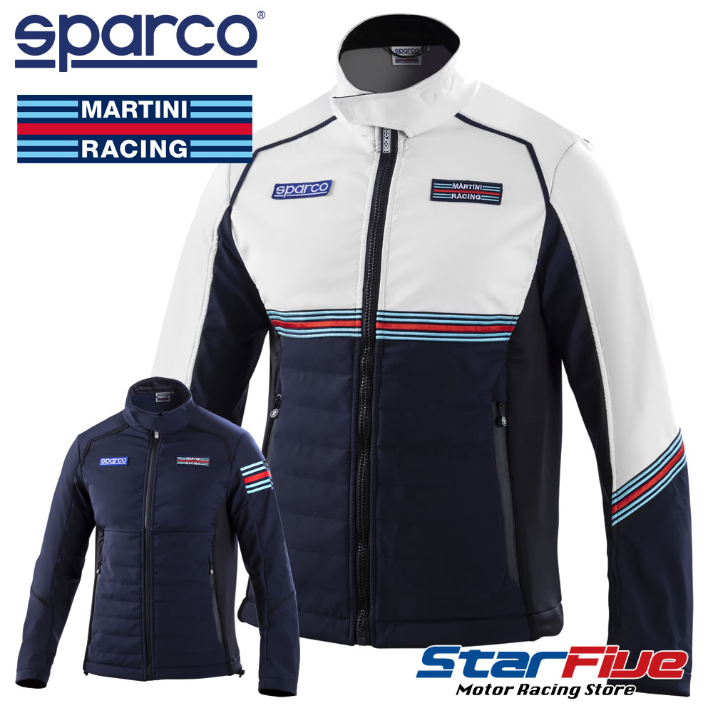 スパルコ マルティーニレーシング ソフトシェルジャケット SOFTSHELL Sparco MARTINI RACING 2025年継..