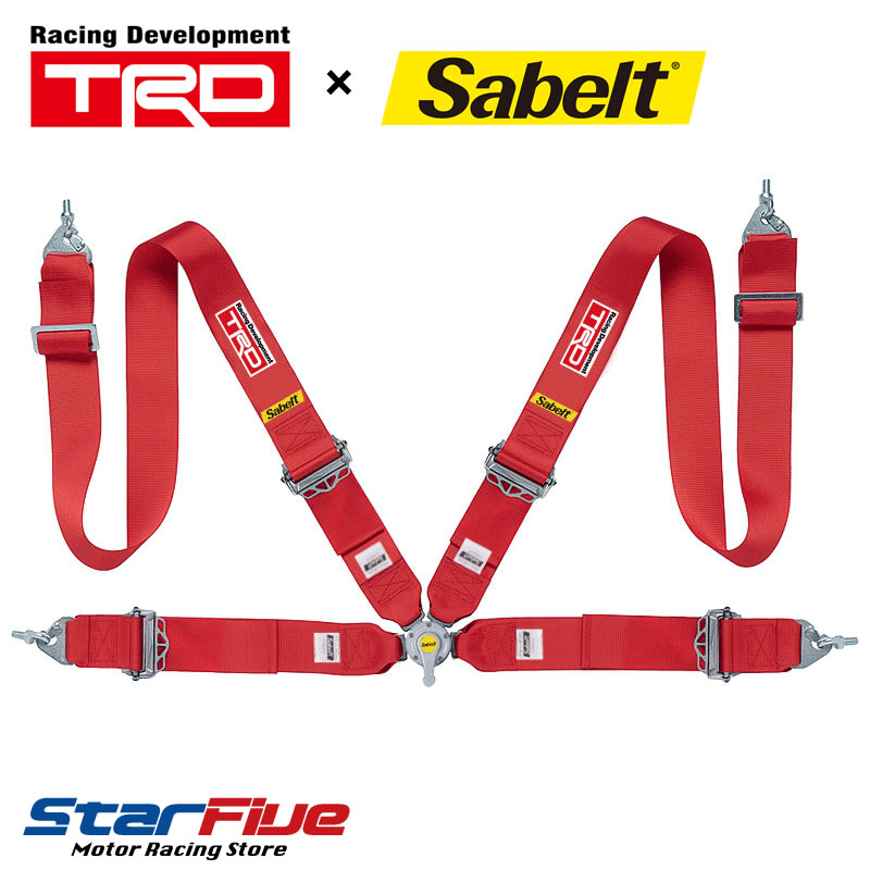TRD × サベルト 4点式シートベルト 73160-CSP10 CCA433UD ツーリングカー用 FIA8854-98公認 Sabelt 2024年製造モデル