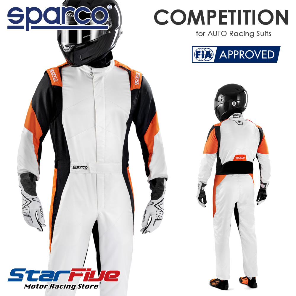 スパルコ レーシングスーツ 4輪用 COMPETITION コンペティション FIA8856-2018公認 Sparco 2024年モデル
