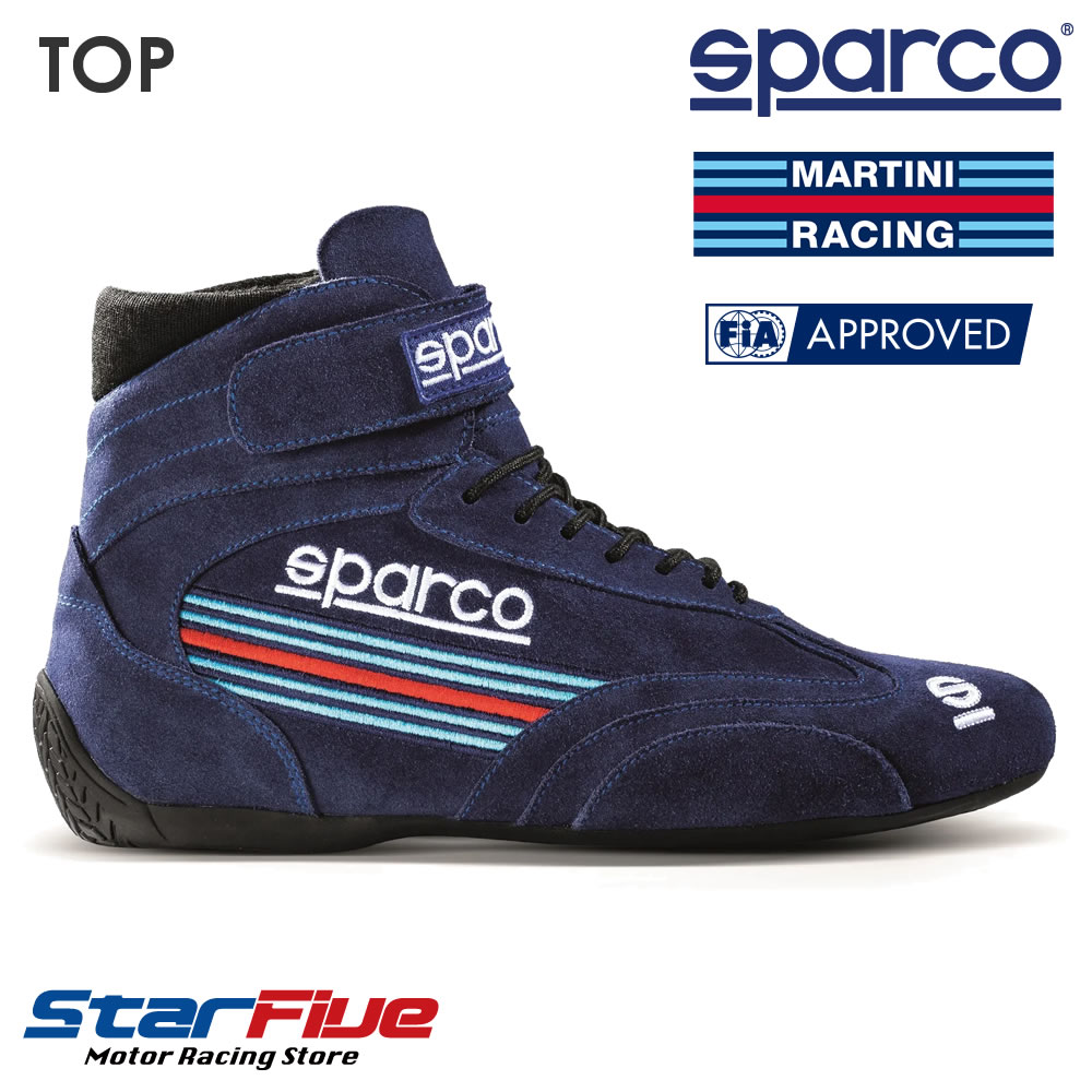 スパルコ×マルティーニ レーシングシューズ 4輪用 TOP FIA8856-2018公認 SPARCO MARTINI RACING 2025年..