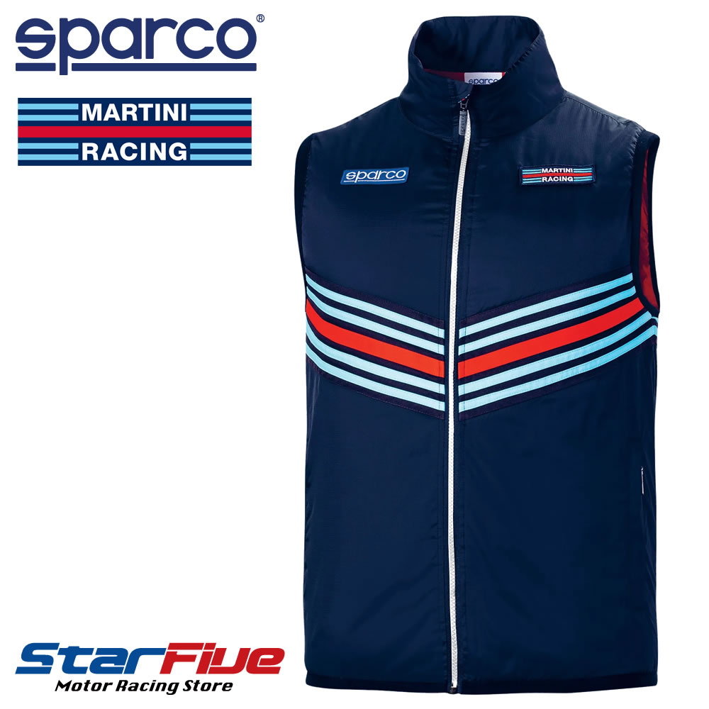 スパルコ×マルティーニレーシング ベスト レプリカ REPLICA VEST Sparco MARTINI RACING 2025年モデル